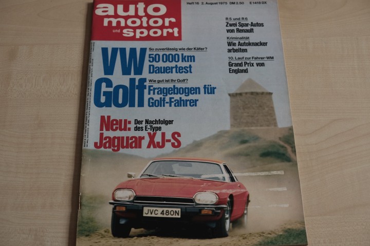 Deckblatt Auto Motor und Sport (16/1975)